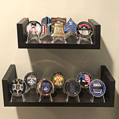Clear Acrylic Coin Display Holders (20 Pack) by HitMyNeed