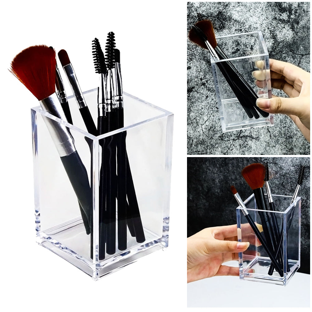 Clear Acrylic Makeup Brush Holder Organizer by HitMyNeed