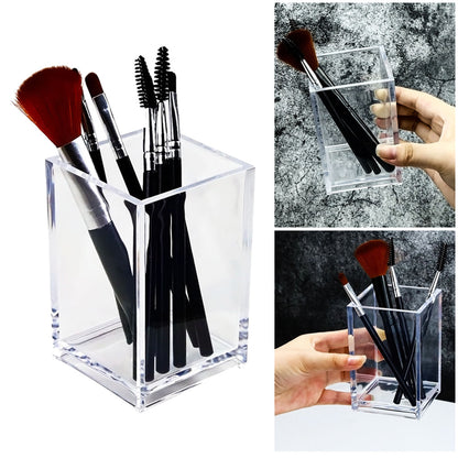 Clear Acrylic Makeup Brush Holder Organizer by HitMyNeed