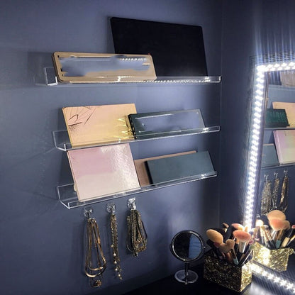 Clear Acrylic Wall Shelves Set of 3 by HitMyNeed