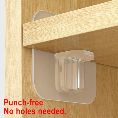 Clear Adhesive Shelf Support Pegs, 10 Pack by HitMyNeed