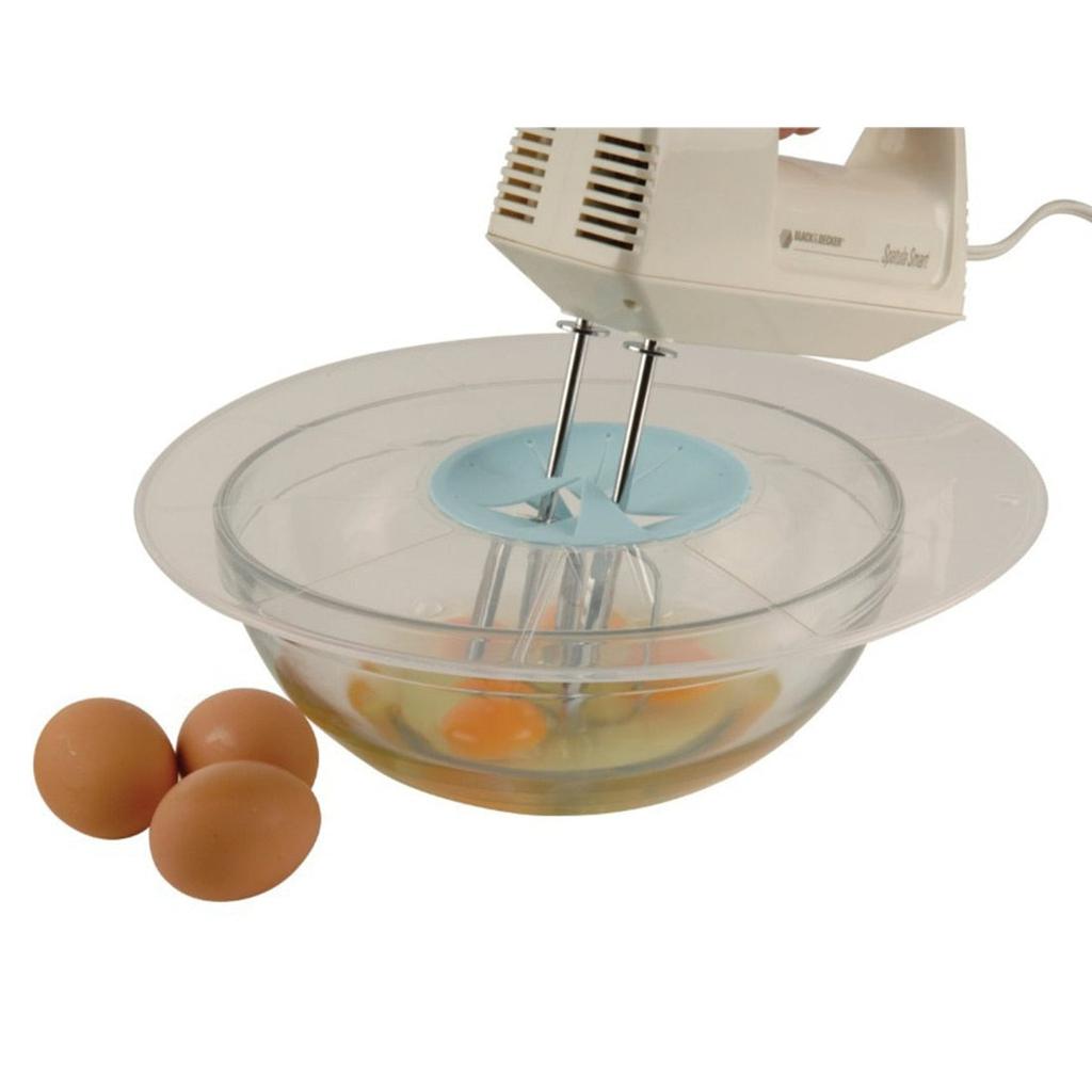 Clear Anti-Splash Mixing Cover with Silicone Port by HitMyNeed
