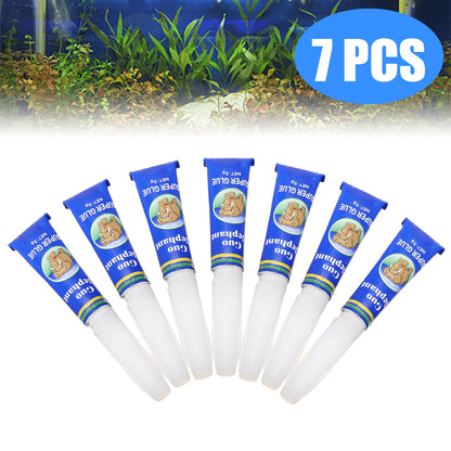 Clear Aquarium Plant Glue Set - 7 Tubes by HitMyNeed
