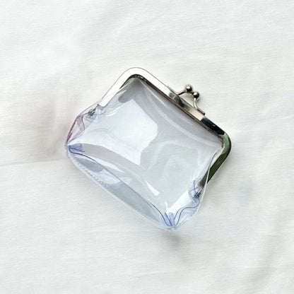 Clear Coin Purse with Metal Frame Closure by HitMyNeed
