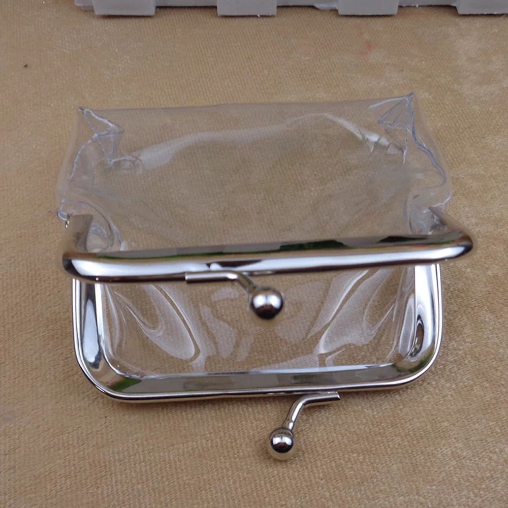 Clear Coin Purse with Metal Frame Closure by HitMyNeed
