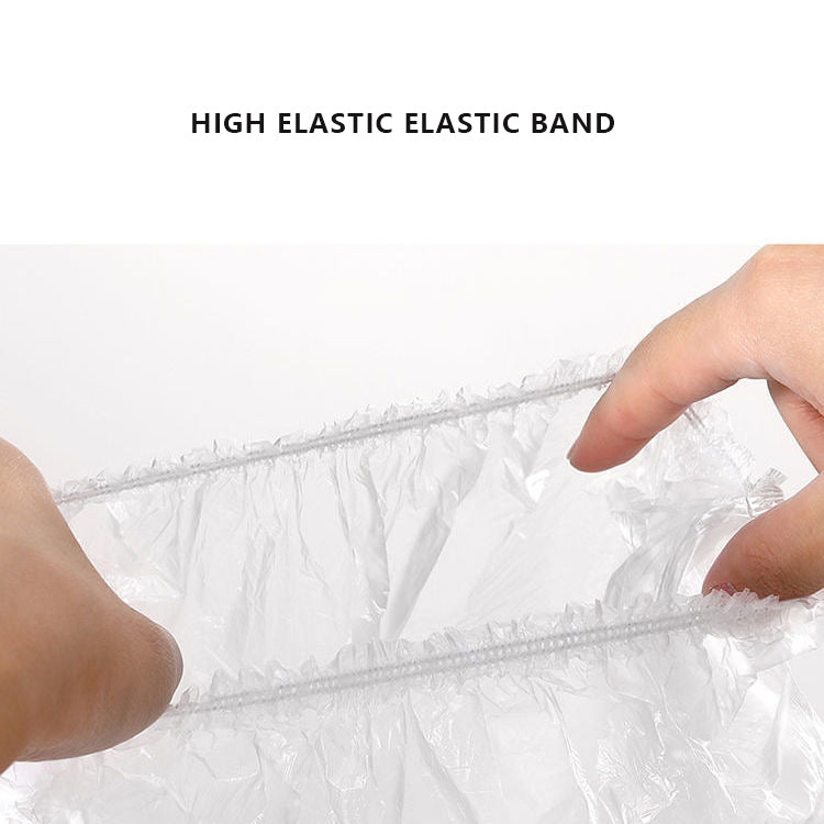 Clear Disposable Elastic Shower Caps (100 Pack) by HitMyNeed