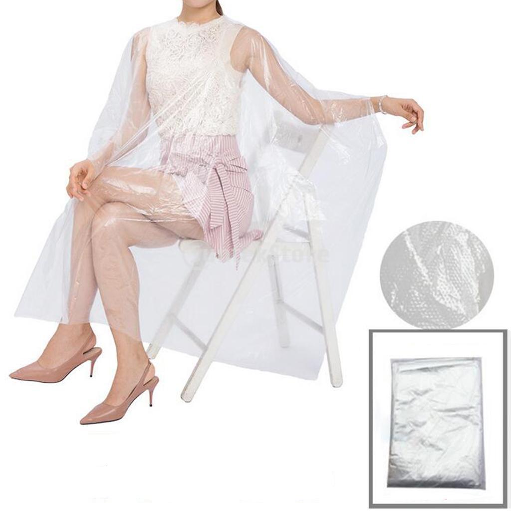 Clear Disposable Hairdressing Gowns 50 Pack by HitMyNeed