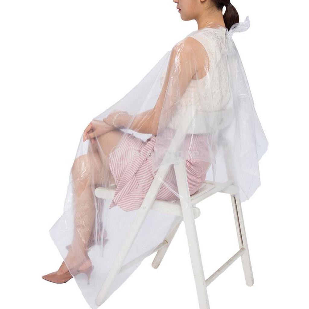 Clear Disposable Hairdressing Gowns 50 Pack by HitMyNeed