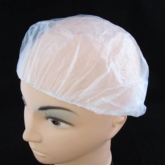 Clear Disposable Shower Caps (100 Pack) by HitMyNeed