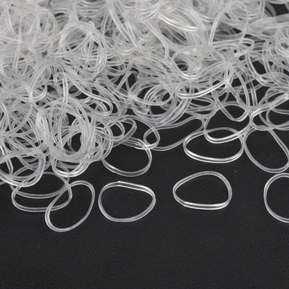 Clear Elastic Hair Ties Rubber Bands (1000 Pack) by HitMyNeed