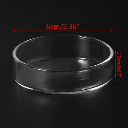 Clear Glass Shrimp Feeder Dish for Aquariums by HitMyNeed