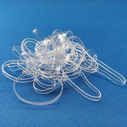 Clear Hair Elastics Hair Ties (1000 Pack) by HitMyNeed
