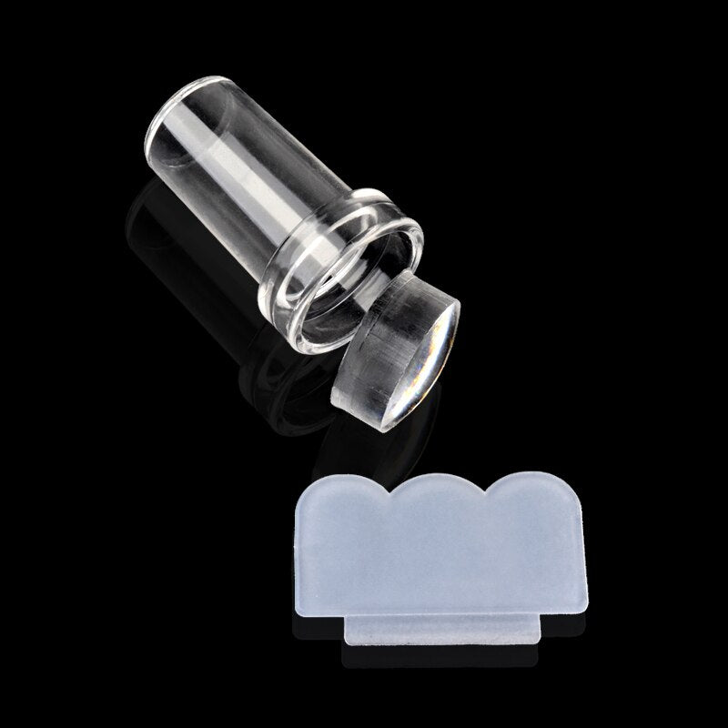 Clear Jelly Nail Art Stamper and Scraper Set by HitMyNeed