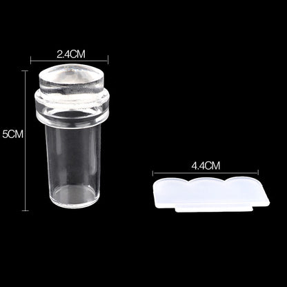 Clear Jelly Nail Art Stamper and Scraper Set by HitMyNeed