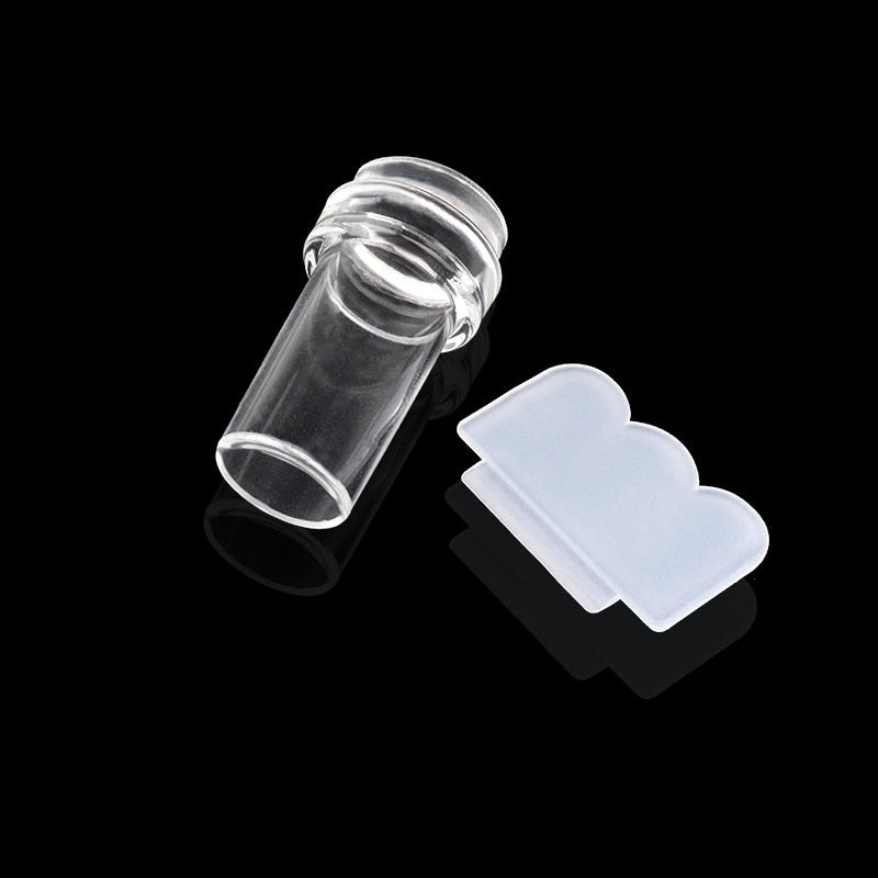 Clear Jelly Nail Art Stamper and Scraper Set by HitMyNeed