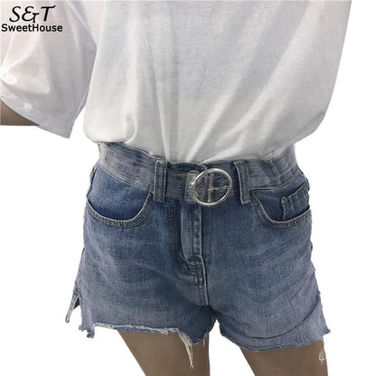 Clear Ladies Belt with Adjustable Transparent Strap by HitMyNeed