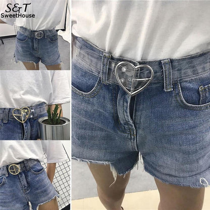 Clear Ladies Belt with Adjustable Transparent Strap by HitMyNeed