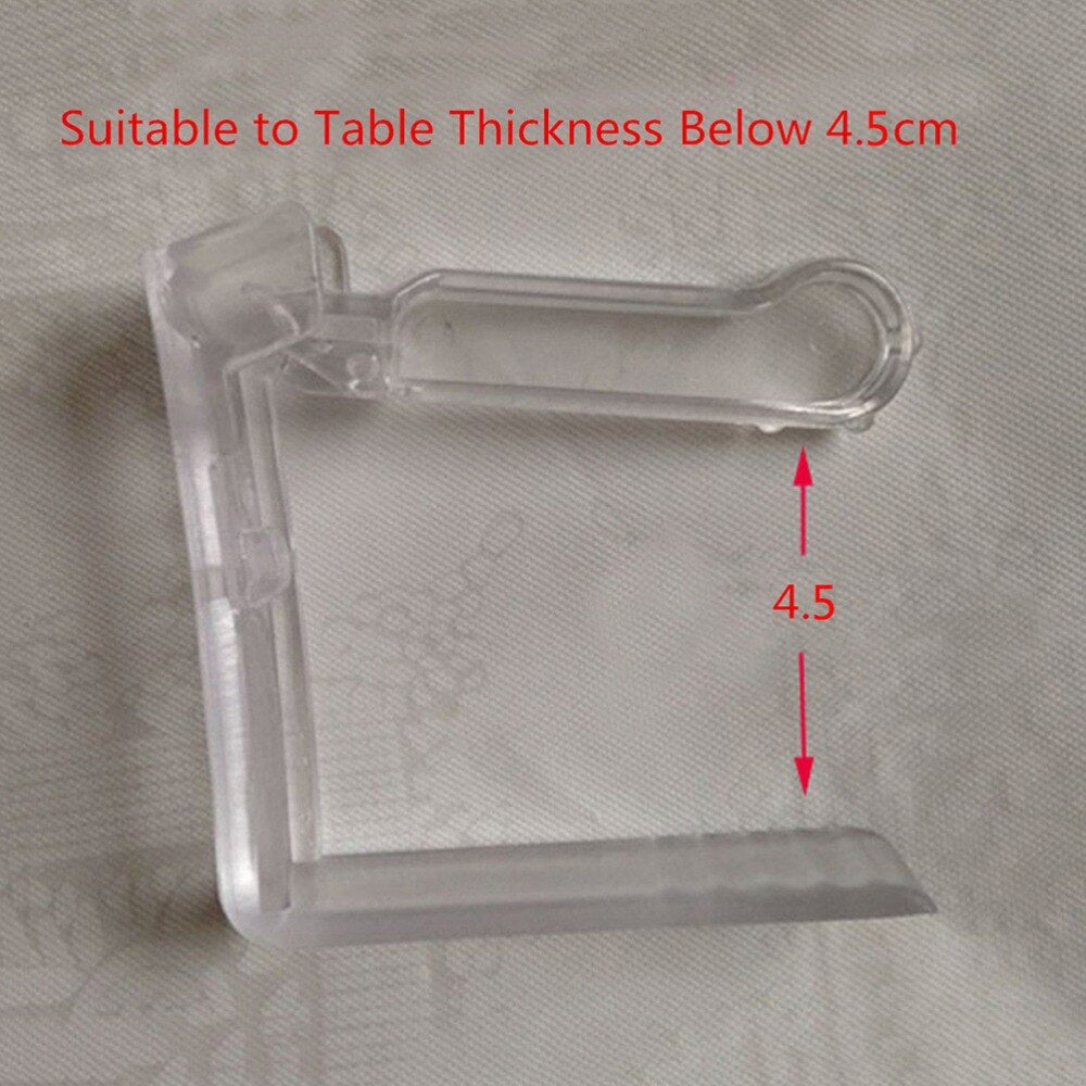 Clear Outdoor Tablecloth Clips Set (4 Pack) by HitMyNeed