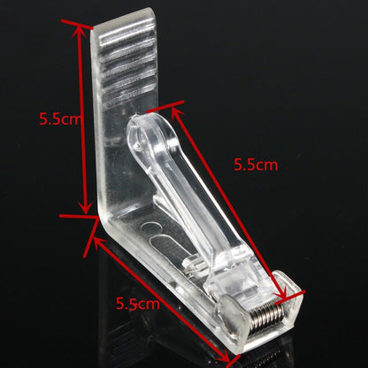 Clear Outdoor Tablecloth Clips Set (4 Pack) by HitMyNeed