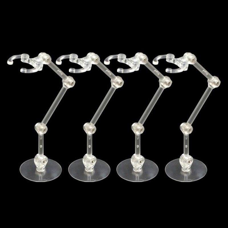 Clear Plastic Action Figure Display Stands (4 Pack) by HitMyNeed