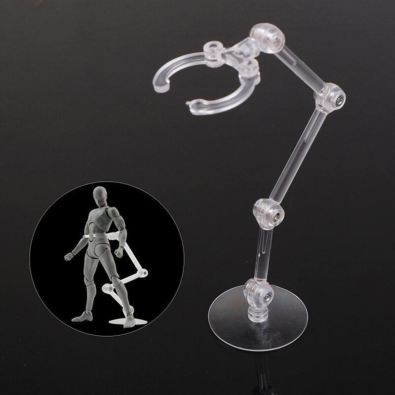 Clear Plastic Action Figure Display Stands (4 Pack) by HitMyNeed