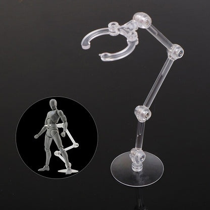 Clear Plastic Action Figure Display Stands (4 Pack) by HitMyNeed