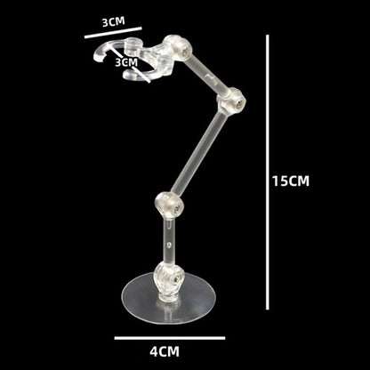 Clear Plastic Action Figure Display Stands (4 Pack) by HitMyNeed