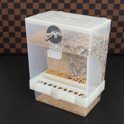 Clear Plastic Automatic Bird Feeder for Cages by HitMyNeed