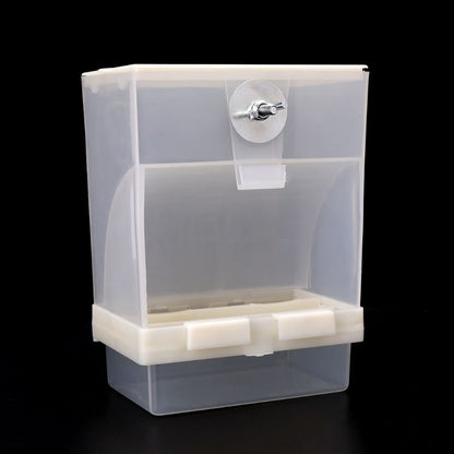 Clear Plastic Automatic Bird Feeder for Cages by HitMyNeed