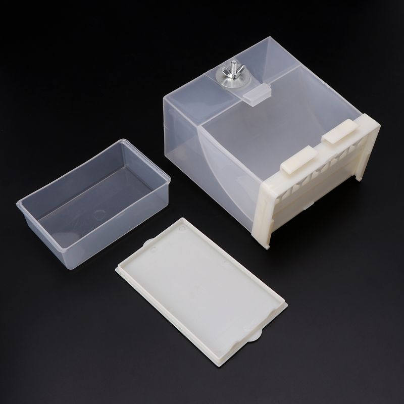 Clear Plastic Automatic Bird Feeder for Cages by HitMyNeed