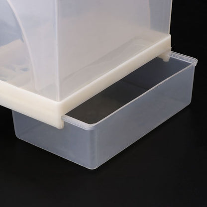 Clear Plastic Automatic Bird Feeder for Cages by HitMyNeed