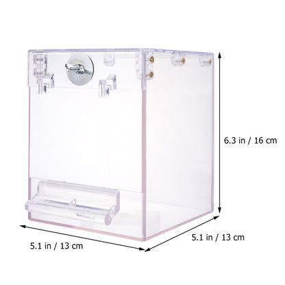 Clear Plastic Bird Bath for Cage Front Doors by HitMyNeed
