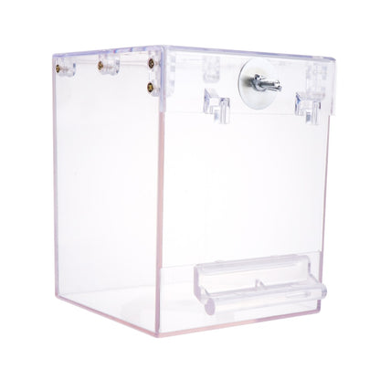 Clear Plastic Bird Bath for Cage Front Doors by HitMyNeed
