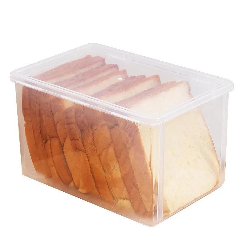 Clear Plastic Bread Storage Container with Lid by HitMyNeed
