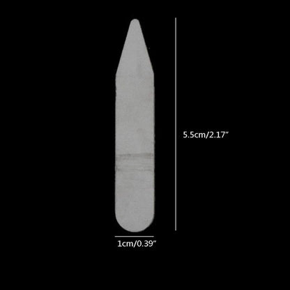 Clear Plastic Collar Stays, 55mm (Pack of 200) by HitMyNeed
