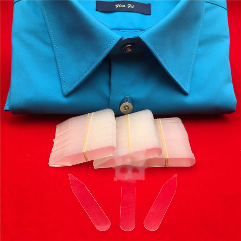 Clear Plastic Collar Stays, 55mm (Pack of 200) by HitMyNeed