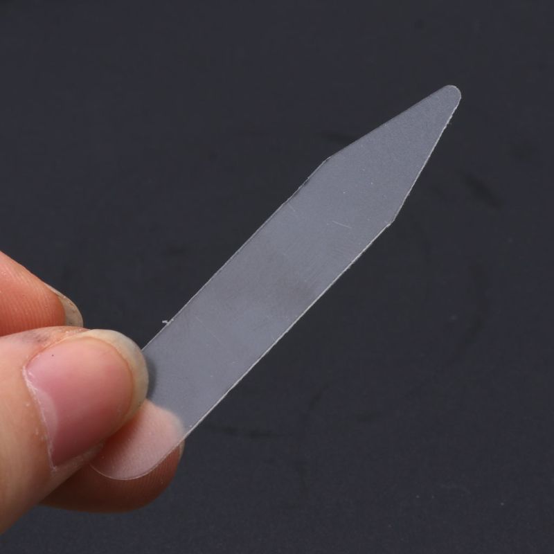 Clear Plastic Collar Stays, 55mm (Pack of 200) by HitMyNeed