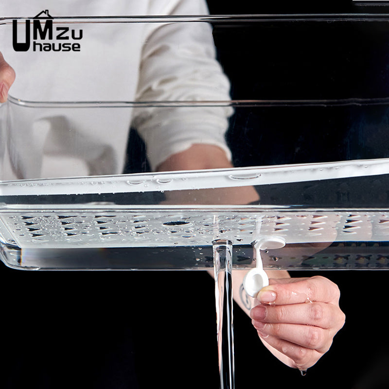 Clear Plastic Fridge Drawer Divider Organizer by HitMyNeed