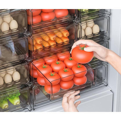 Clear Plastic Fridge Drawer Divider Organizer large by HitMyNeed