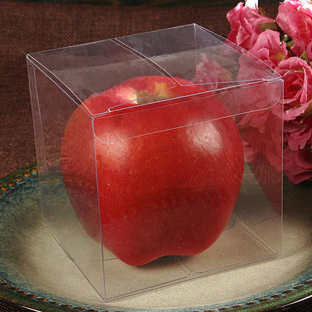 Clear Plastic Gift Boxes 5cm (Pack of 50) by HitMyNeed