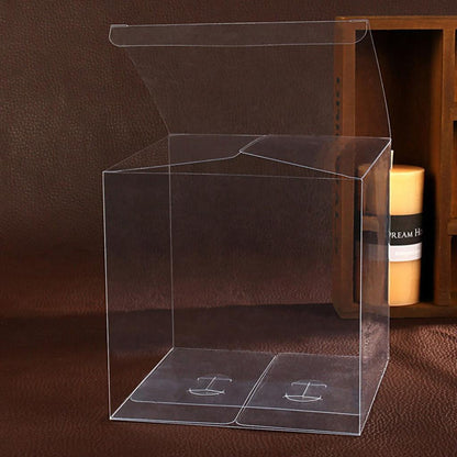 Clear Plastic Gift Boxes 5cm (Pack of 50) by HitMyNeed