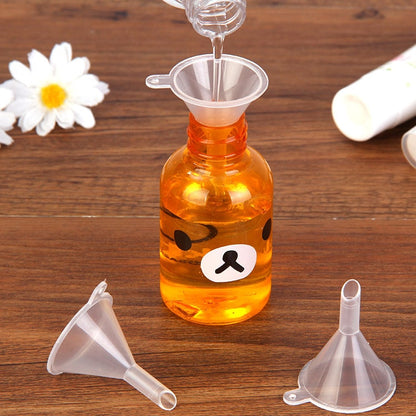 Clear Plastic Perfume Funnels (10 Pack) by HitMyNeed