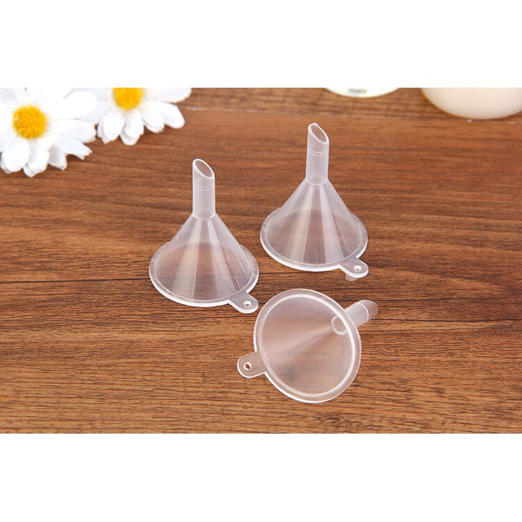 Clear Plastic Perfume Funnels (10 Pack) by HitMyNeed
