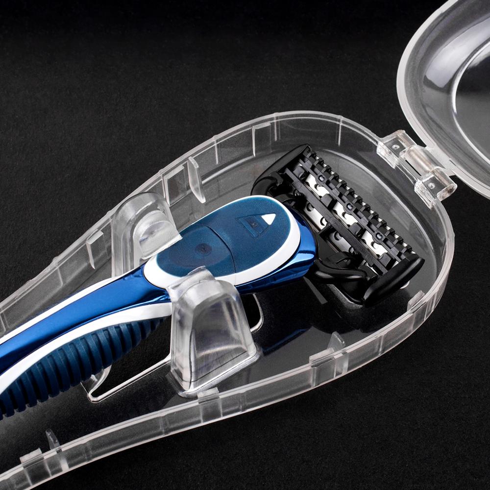 Clear Plastic Razor Travel Case for Manual Razors by HitMyNeed
