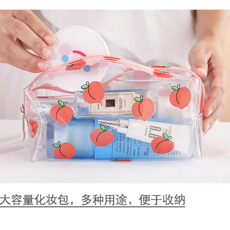Clear PVC Toiletry & Pencil Bag 18 x 10 x 10 cm by HitMyNeed