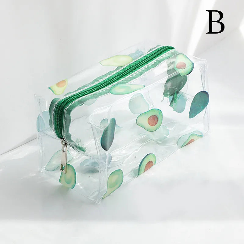 Clear PVC Toiletry & Pencil Bag 18 x 10 x 10 cm b by HitMyNeed
