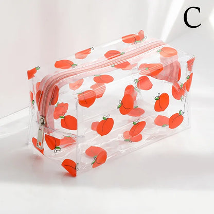Clear PVC Toiletry & Pencil Bag 18 x 10 x 10 cm c by HitMyNeed