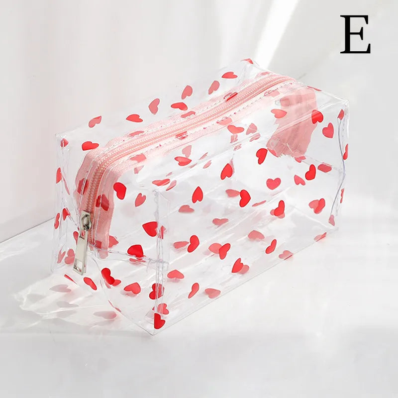 Clear PVC Toiletry & Pencil Bag 18 x 10 x 10 cm e by HitMyNeed