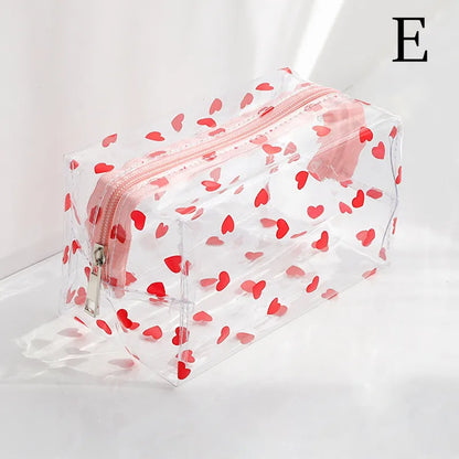 Clear PVC Toiletry & Pencil Bag 18 x 10 x 10 cm e by HitMyNeed
