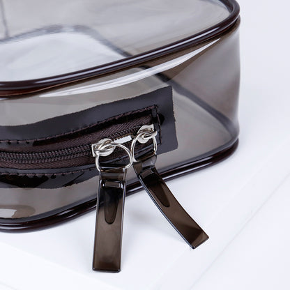 Clear PVC Zipper Travel Toiletry Bag by HitMyNeed